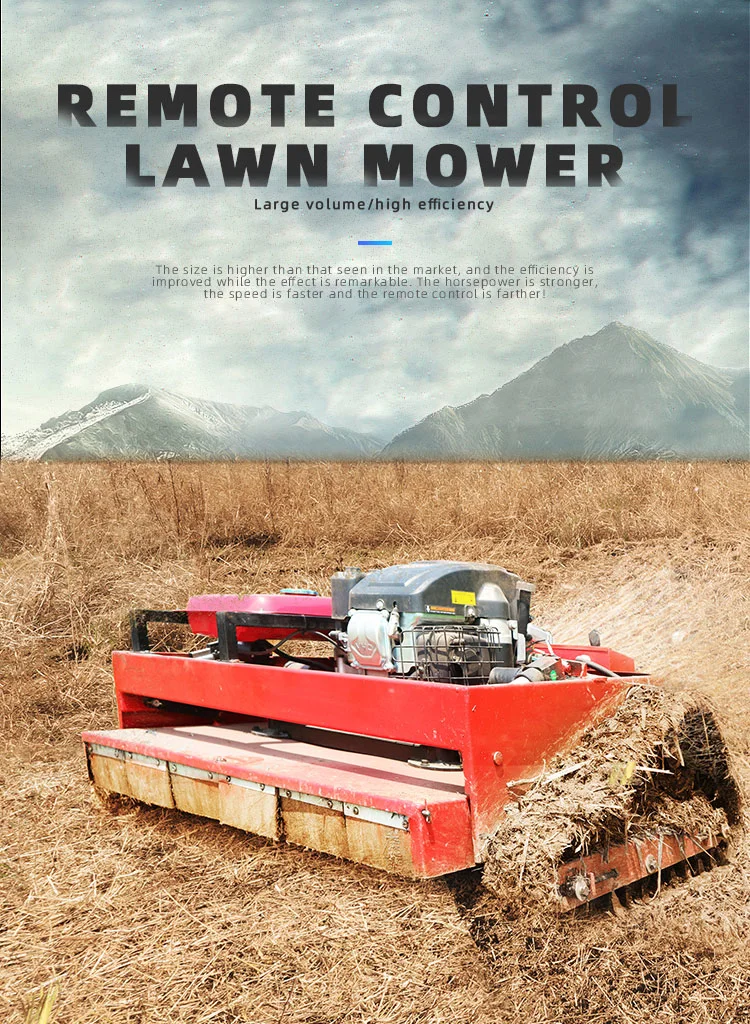 CE Approve Grass Cutting Machine Brush Cutter for Agriculture Electric Remote Control Zero Turn Lawn Mower