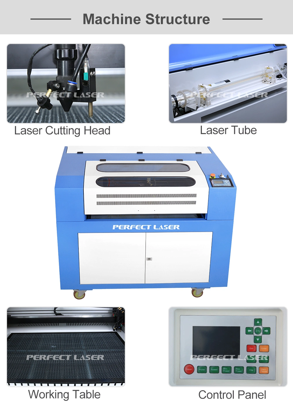 CO2 Laser Cutting Engraving Machine for Wood Furnitures