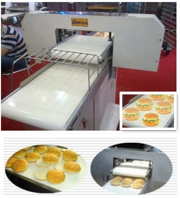 Commerical Horizontal Hamburger Burger Bread Buns Slicer Machine