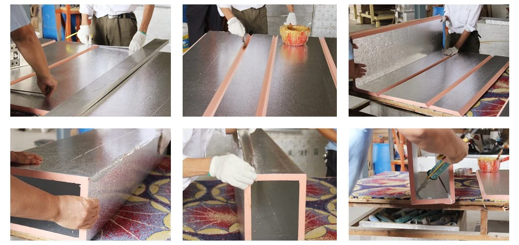 PIR Insulation Foam Pre Insulated Duct Panel for HVAC Polyurethane Foam Duct