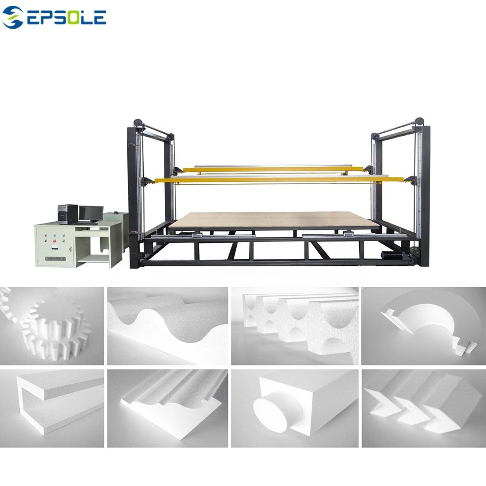 Automatic Continuous Block Horizontal 3D CNC Foam Cutting Machine for Sale