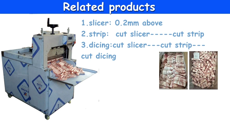 Automatic Horizontal Conveyor Cooked Meat Slicing Machine Meat Slicer