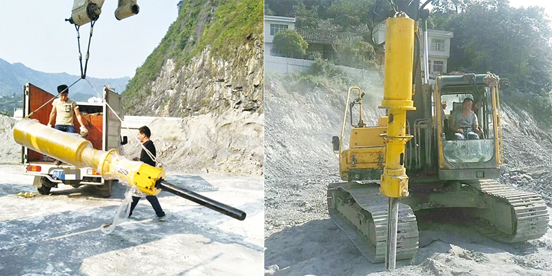 Rock Splitter Mounted on Specialized Carrier: for Horizontal Tunneling Hydraulic Rock Splitting Machine