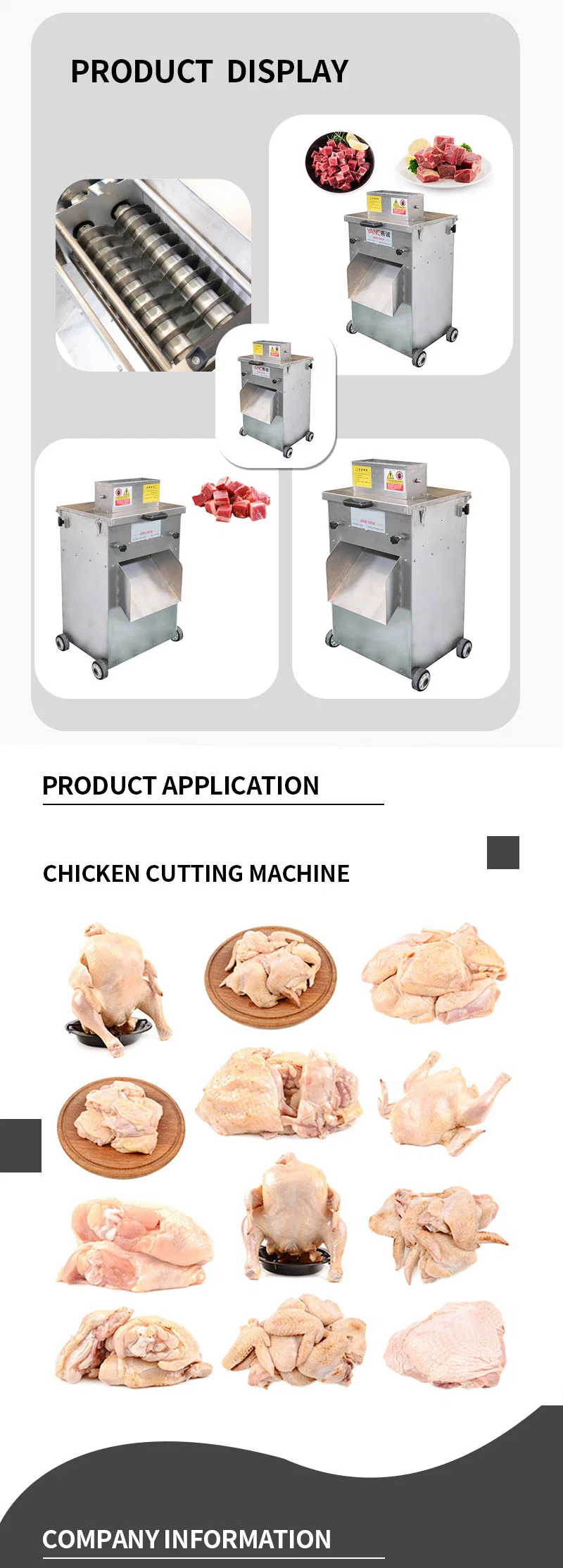 Thin Automatic Horizontal Conveyor Raw Material Frozen Slicer Chicken Breast Fresh Bacon Slicer