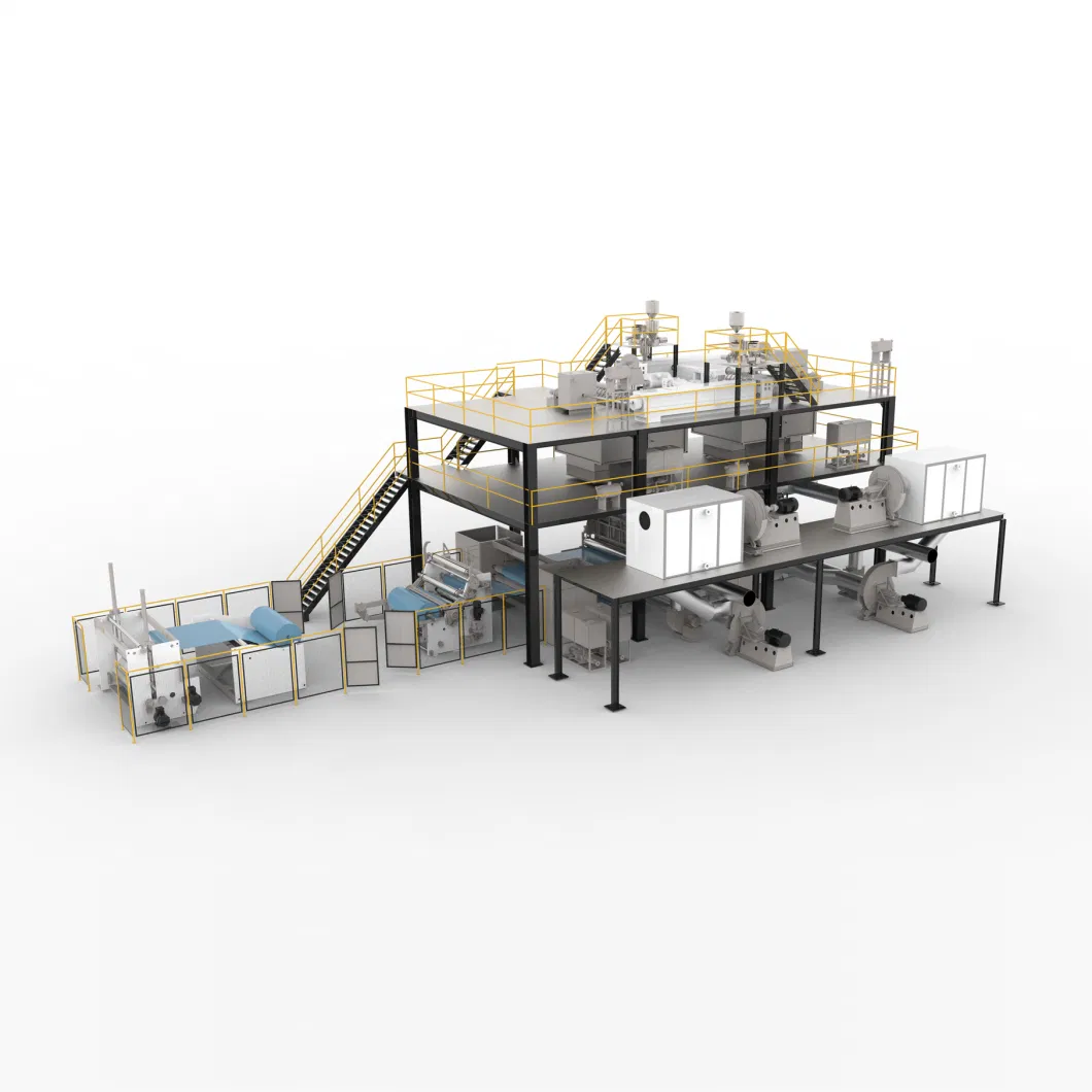 Al-Automatic Ss PP Spunbond Nonwoven Fabric Making Machine for Beds and Seating