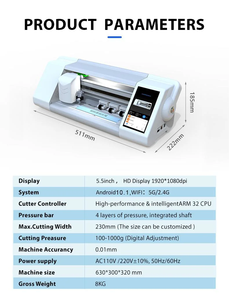 Hydrogel Film Cutting Machine Mobile Screen Protector Cutter