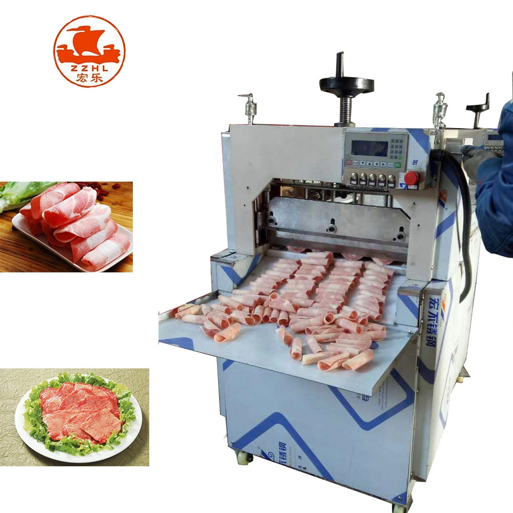 Automatic Horizontal Conveyor Cooked Meat Slicing Machine Meat Slicer