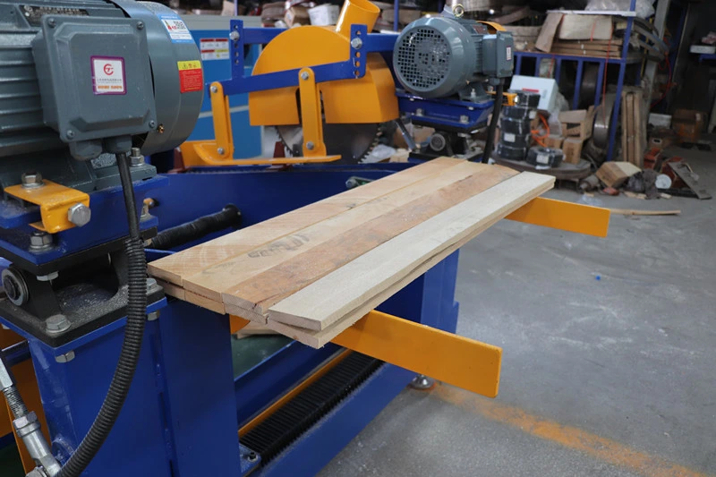 Wood Pallet Cutting Double End Trimming Saw Woodworking Machine