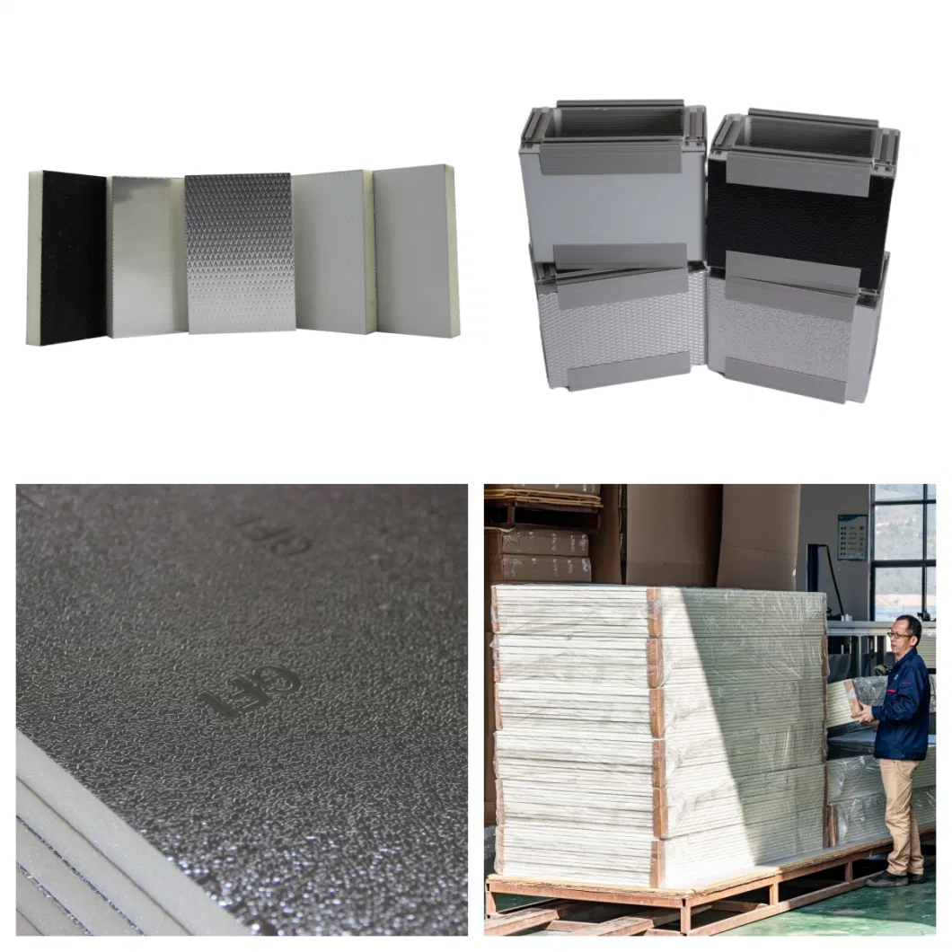 PIR Insulation Foam Pre Insulated Duct Panel for HVAC Polyurethane Foam Duct