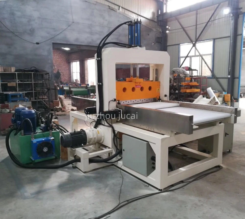 Hydraulic Vertical Guillotine Rubber Bale Cutter, Rubber Slab Cutter, Leather Rubber Blade Cutter Machinery, Plastic Film Cutter, Electric Rubber Cutter