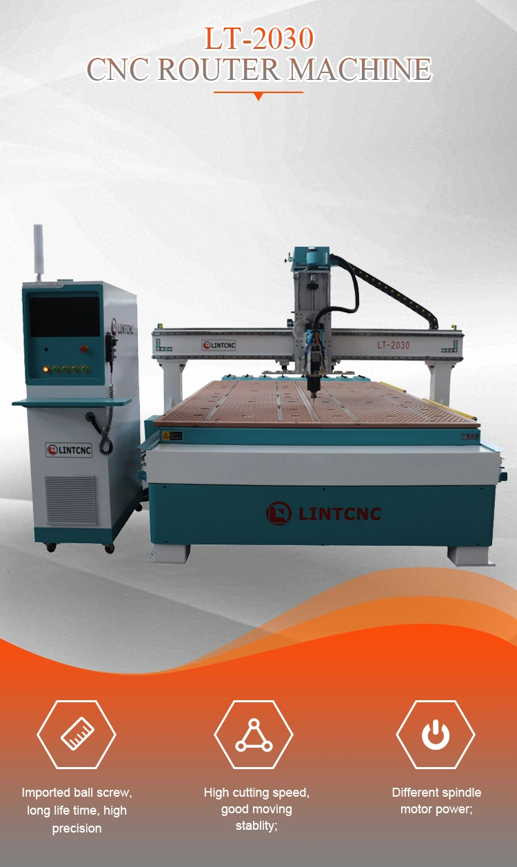 Lint Atc CNC Router Machine High Precision Furniture Cabinet Making 3D CNC Cutting 1325 2030 Factory Supply Woodworking Machine