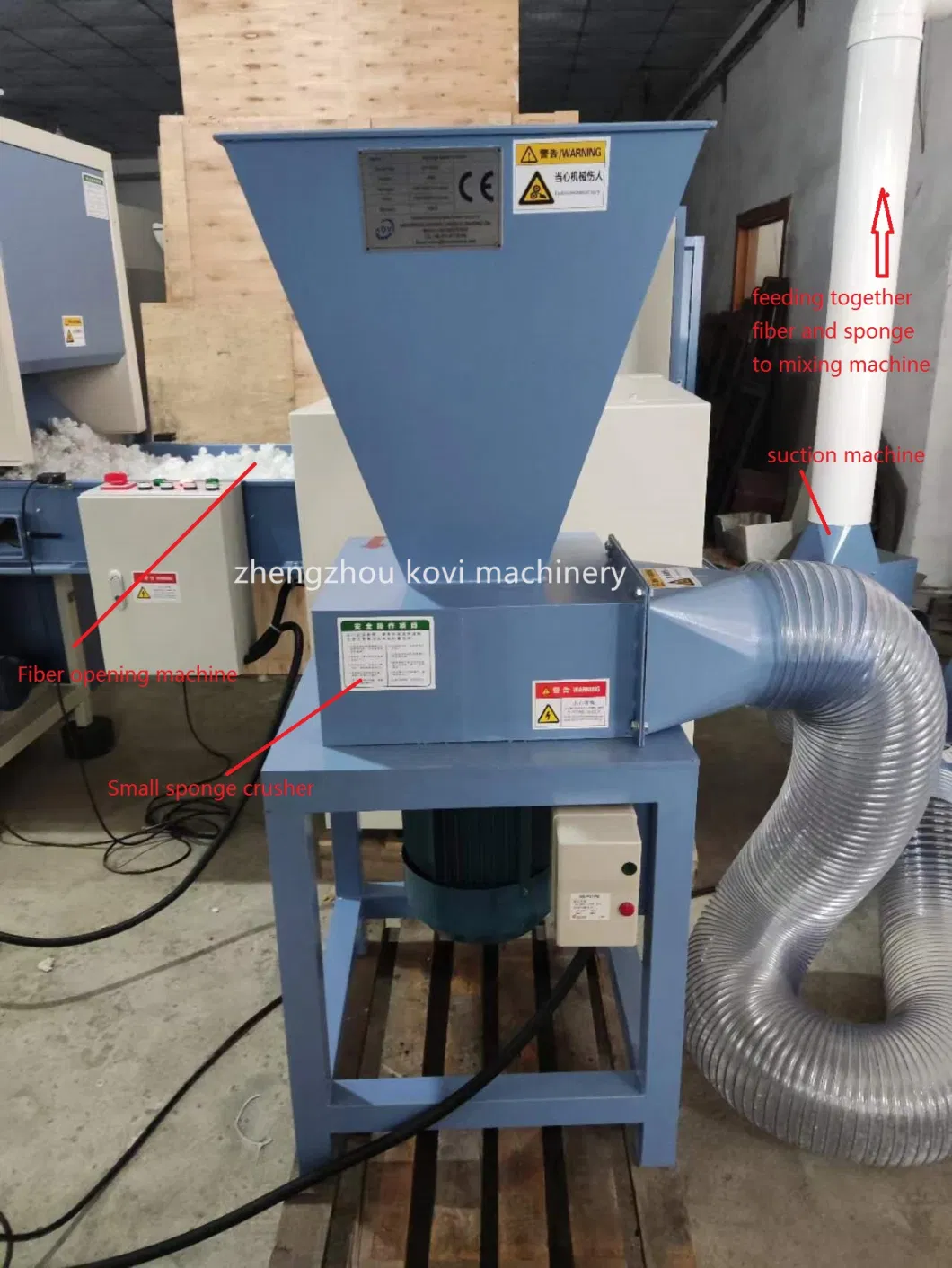 Sponge Crusher Crushing Machine Foam Cutting Machine