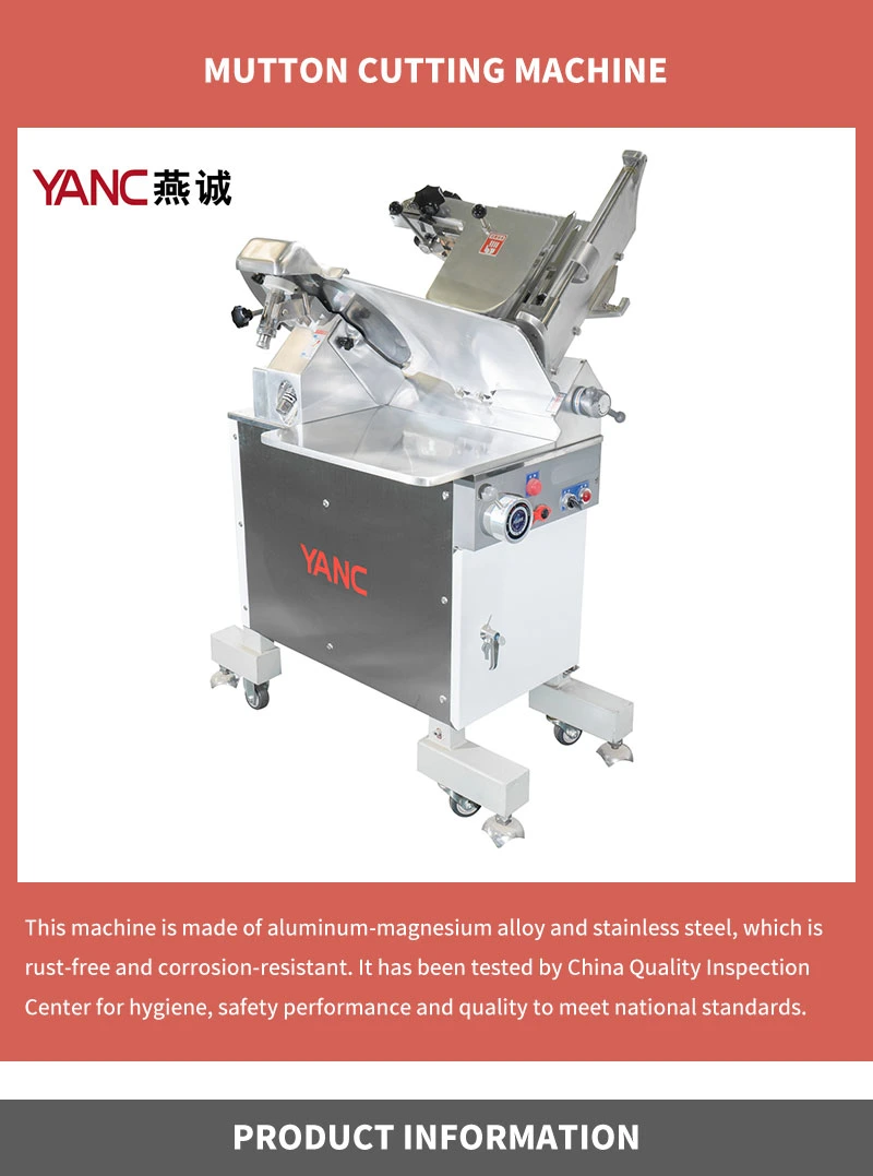 Factory Direct Sale Stainless Steel Automatic Commercial Horizontal Fresh Meat and Beef Slicer Mutton Slicer for Sale
