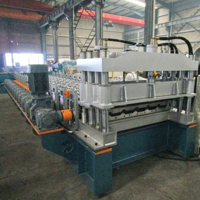  Automatic Industrial Used Hydraulic Press Metal Roof Tile Roll Forming Machine
