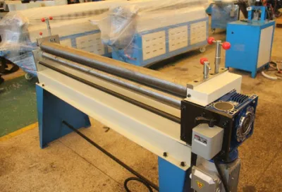  1.2*1530 Galvanized Sheet HVAC Duct Mechanical Manual Electric Rolling 3 Roller Bending Machine