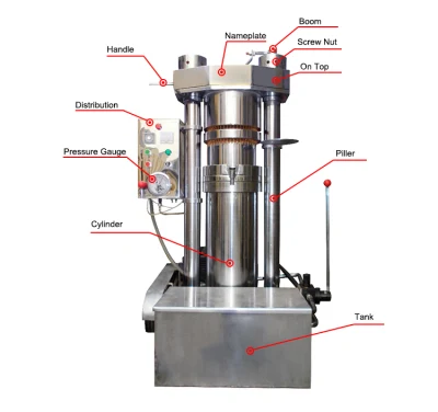 High Efficiency Oil Cold Press Machine 120~150 Ton Per Day Automatic Hydraulic Sesame Oil Making Machine