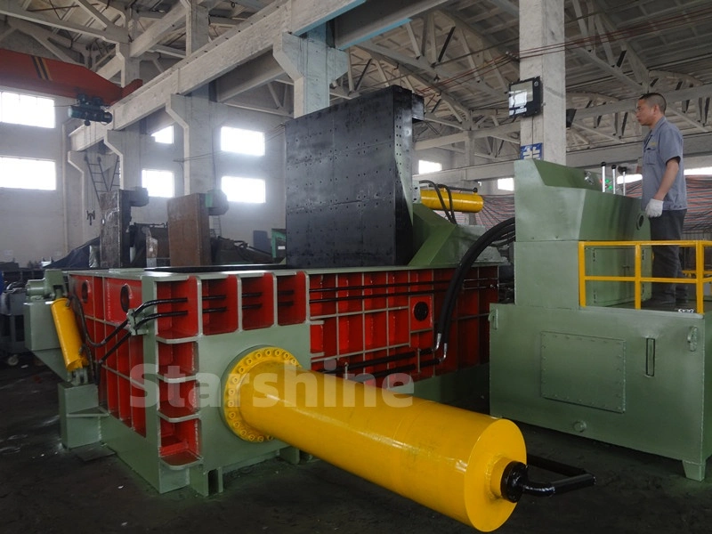 Beverage Cans Compactor Hydraulic Cotton Baler Scrap Baling Press for Metal Recycling Industry