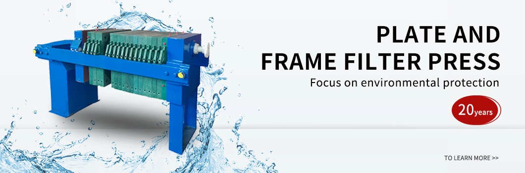 Customizable Industrial Wastewater Hydraulic Plate and Frame Filter Press