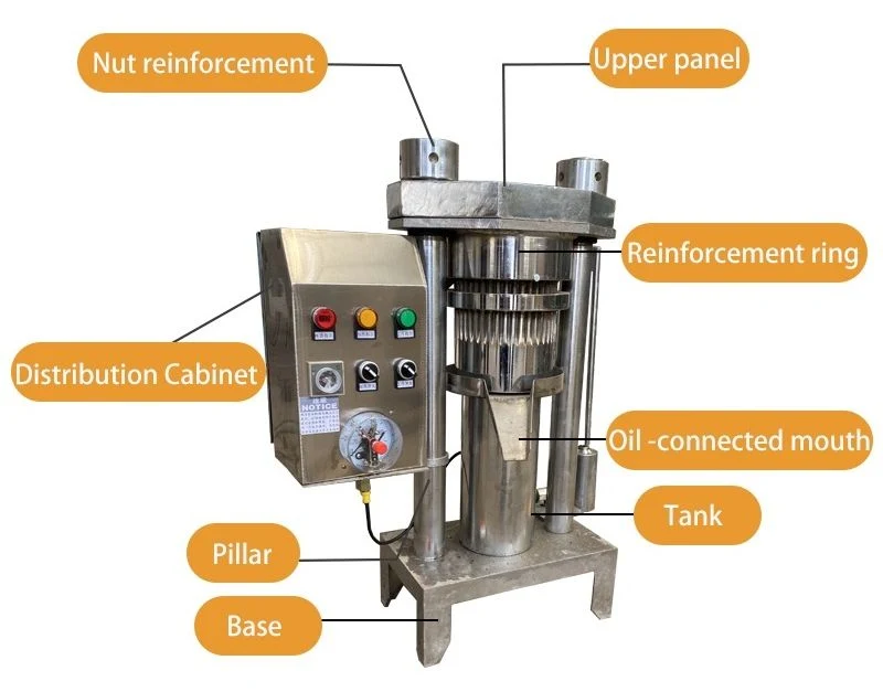 Industrial Cold Press Sesame Olive Avocado Peanut Cocoa Butter Oil Press Machine Hydraulic Oil Press