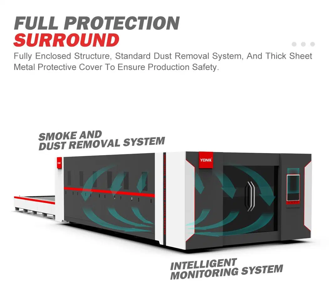 Protective Cover Type 2500*8000mm Carbon Steel Sheet Metal CNC Fiber Laser Cutting Machine