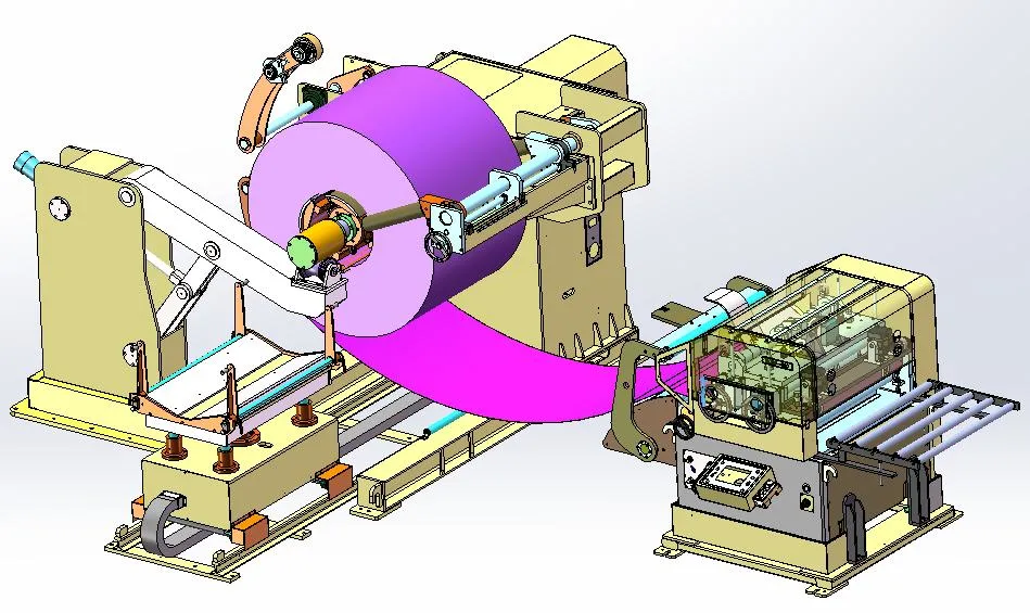 Metal Coil Automatic Stamping Press Servo Feeder Cut to Length Line Shearing Machine