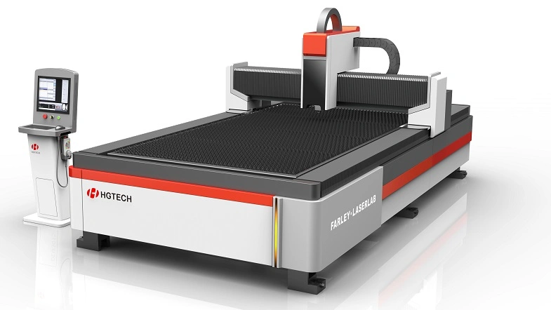 Hgtech Hot Selling High Efficiency GF3015 CNC Fiber Laser Cutting Machine 1000W 2000W 3000W to Cut Sheet Metal with Competitive Price