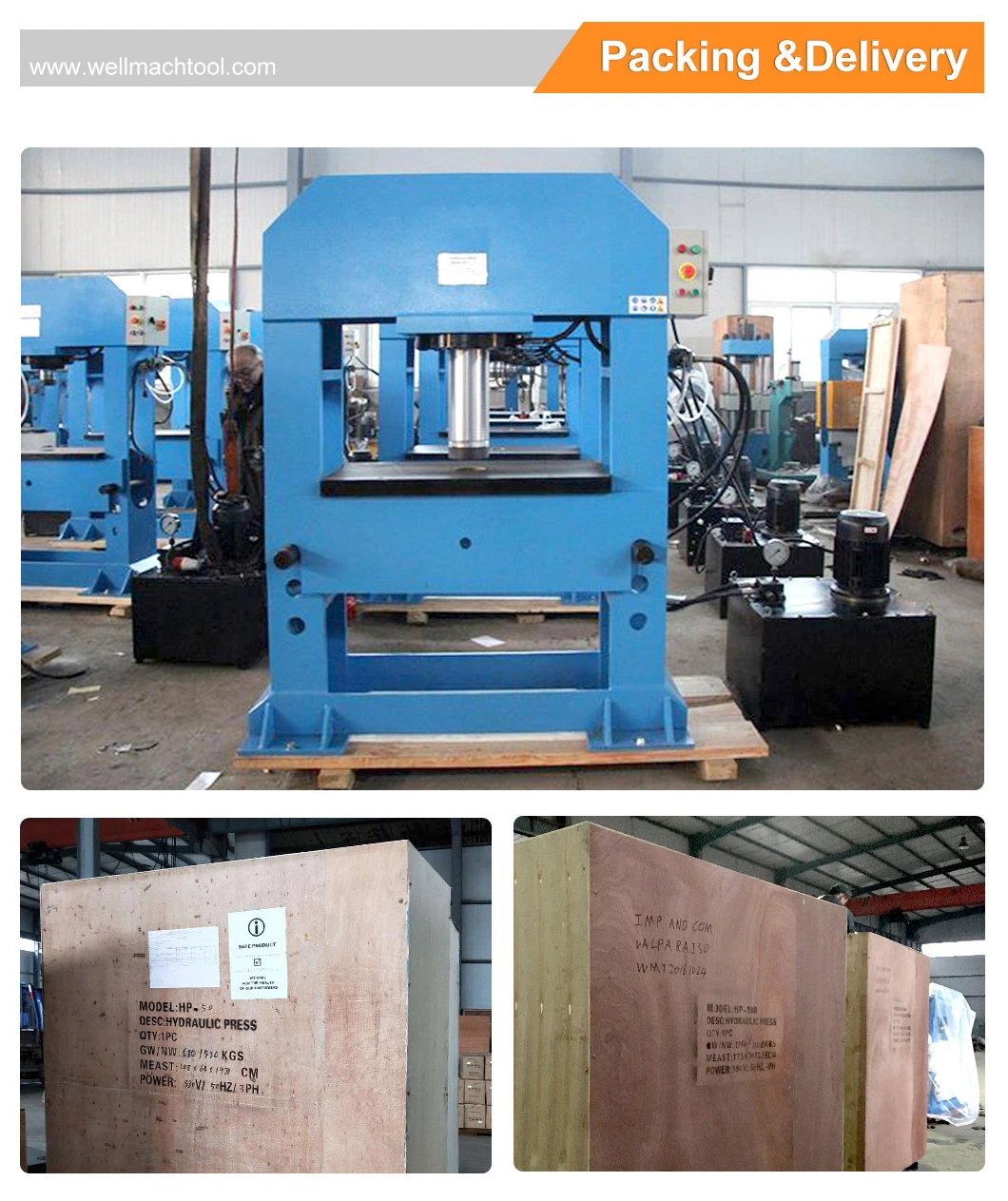 100 ton Hydraulic Press Machine Hydraulic Press HP100 with CE