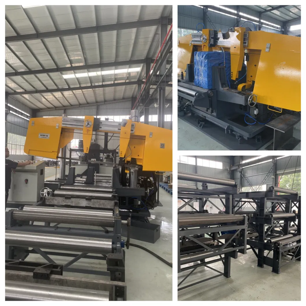 CNC Band Saw Machine for H Beam Cutting Machine Production Line Metal Shearing Machine Steel Cutting Processing Line Beam Band Saw