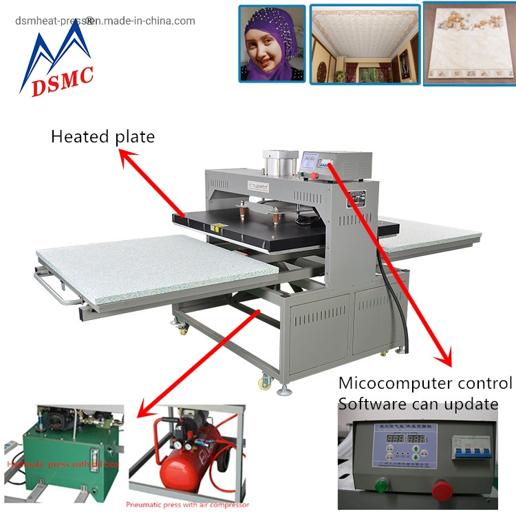 Dsmc Manufacturer Automatic Pneumatic Tshirt Heat Press Printing Machine Two Station Sublimation Machine