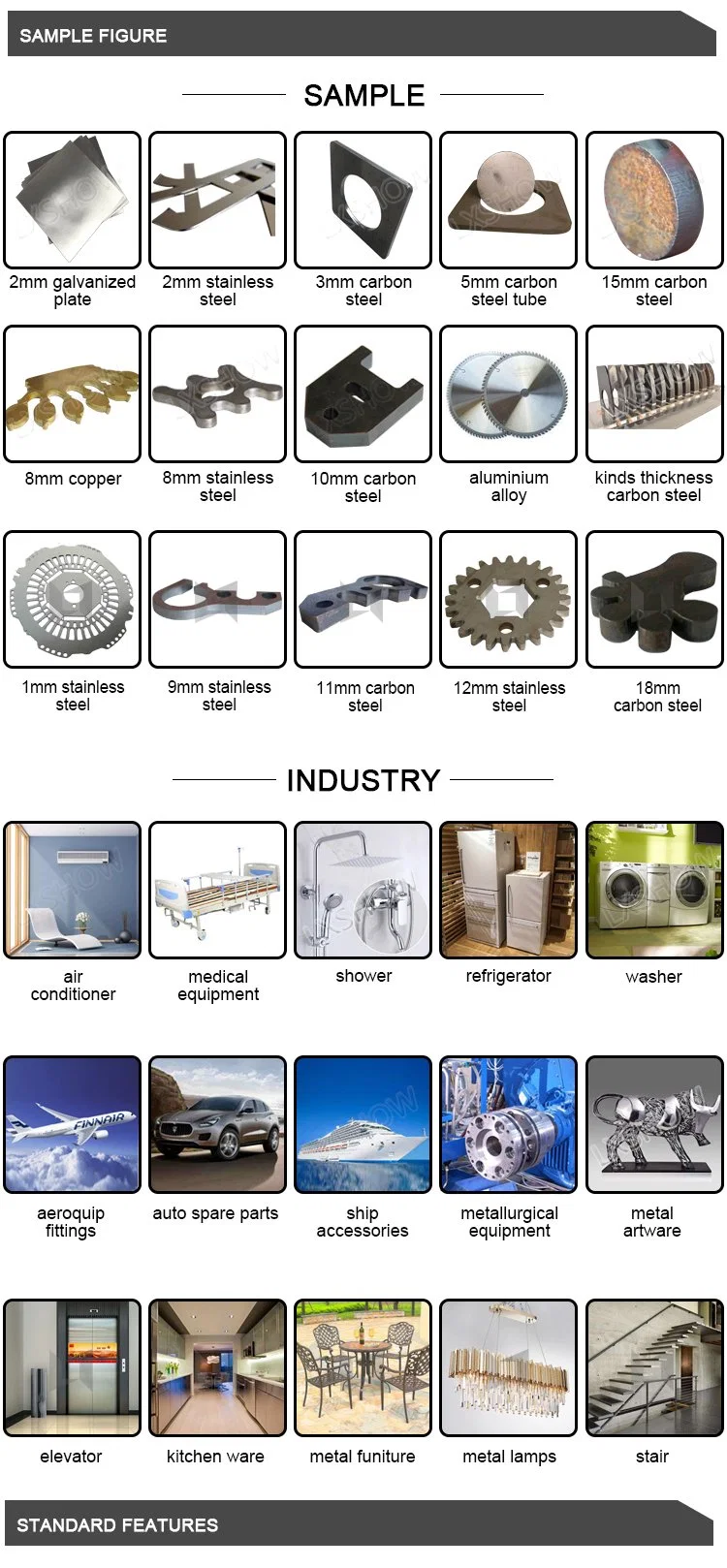 Factory Promotion 500W 1500W 1500watt 2000W 2kw 3000W Raycus Max CNC Aluminum Stainless Steel Metal Plate Fiber Laser Cutting Machine