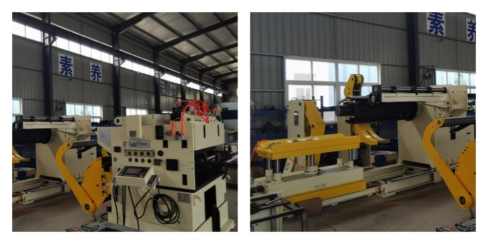 Auto Mechanical Power Press 3 in 1 Nc Leveler Feeder with Decoiler Straightener Feeder for Sheet Metal Stamping