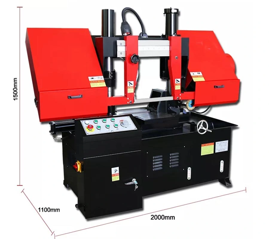 Sawing Machine Oblique Sawing Industrial Iron Metal Cutting Band Sawing Machine