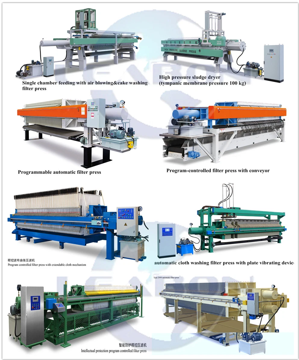 Mining Chemical Food Wine Industry Use High Pressure Hydraulic Compress Filter Press
