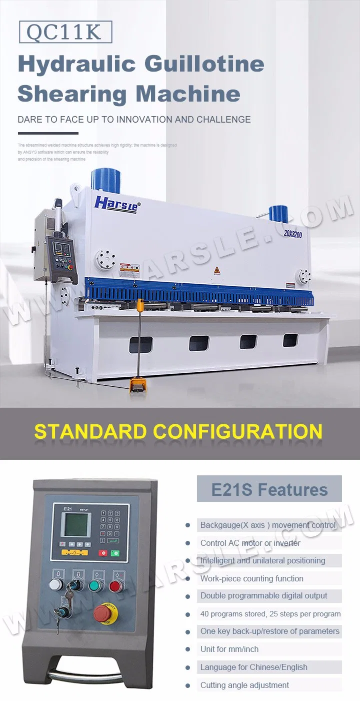 Hydraulic Metal Sheet Steel Cutting Machine Guillotine Mechanical Matchine