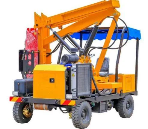 Rch360W Wheeled Mounted Small Mini Hydraulic Concrete Piling Guardrail Fence Post Pile Press Driver Driving Machine