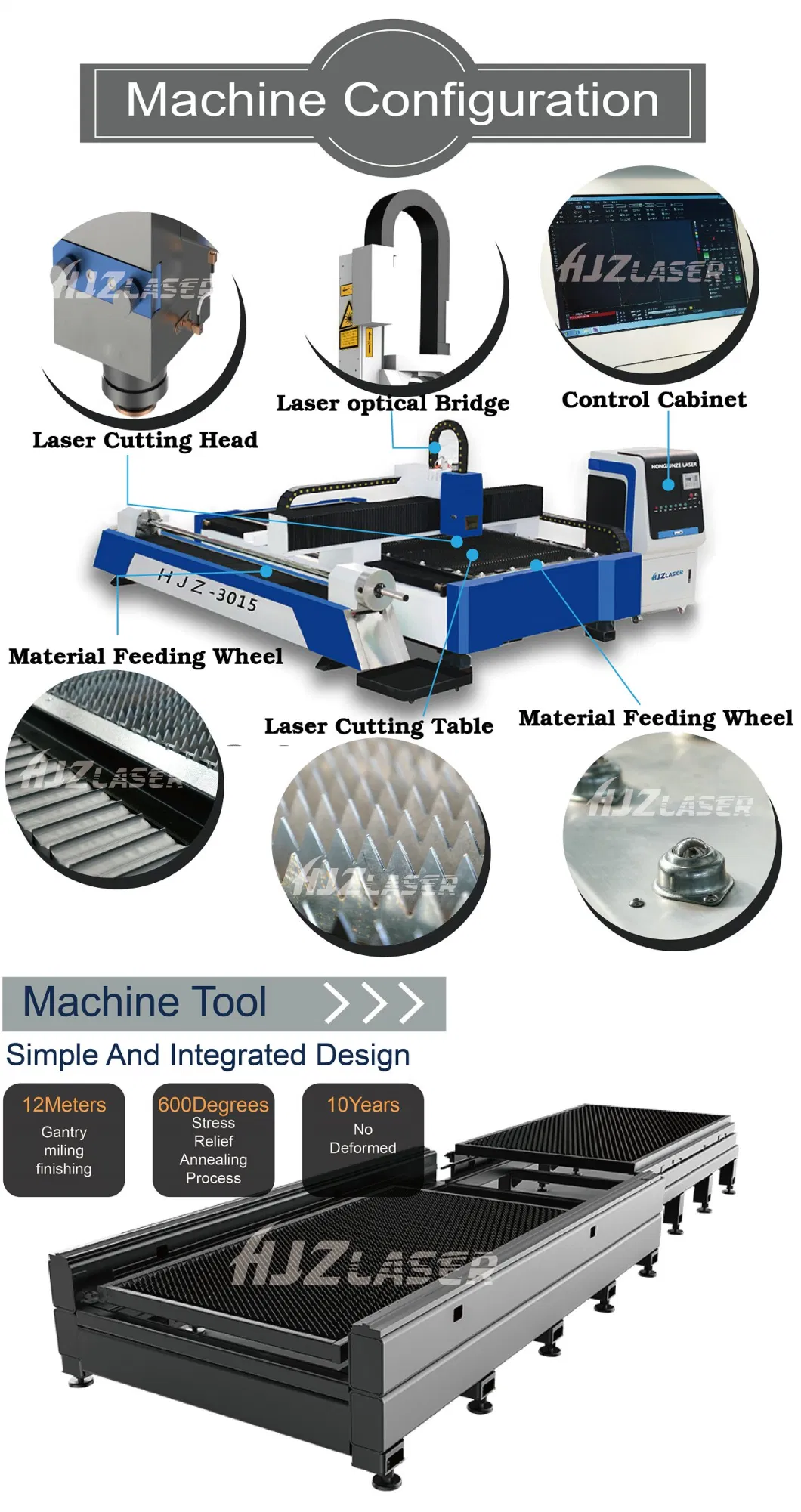 10mm Carbon Steel Pipes Sheet and Tube 3015 Fiber Laser Cutting Machine Cutting Metal Sheets CNC Machine Price for Sale