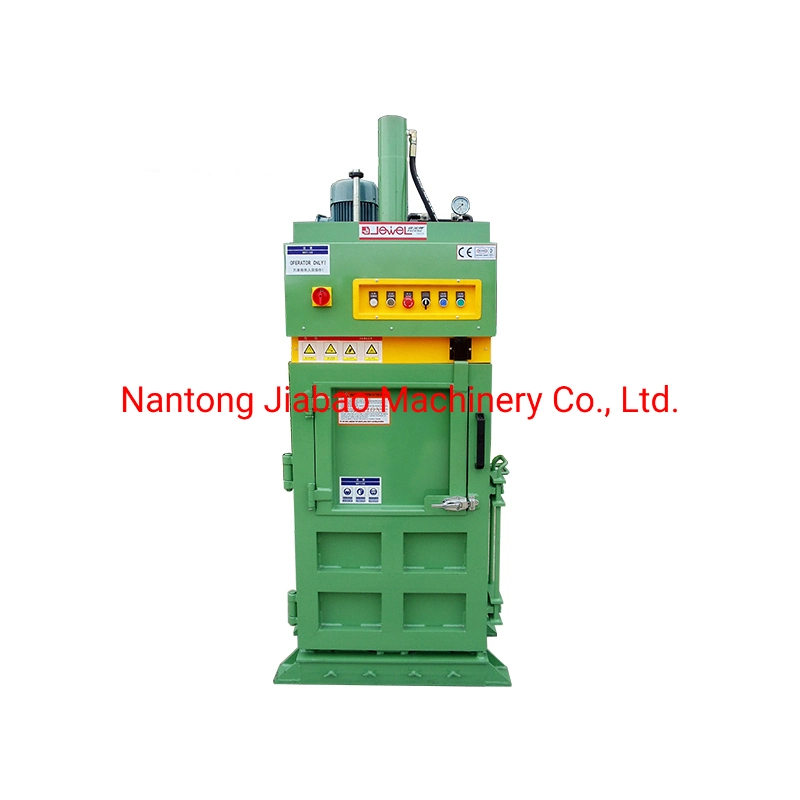 Jewel Brand Factory Supply Vertical Hydraulic Cardboard Baling Press Baler Small Strapping Machine for Mini Cans/Plastic/Waste Paper/Waste Plastic/Waste Film