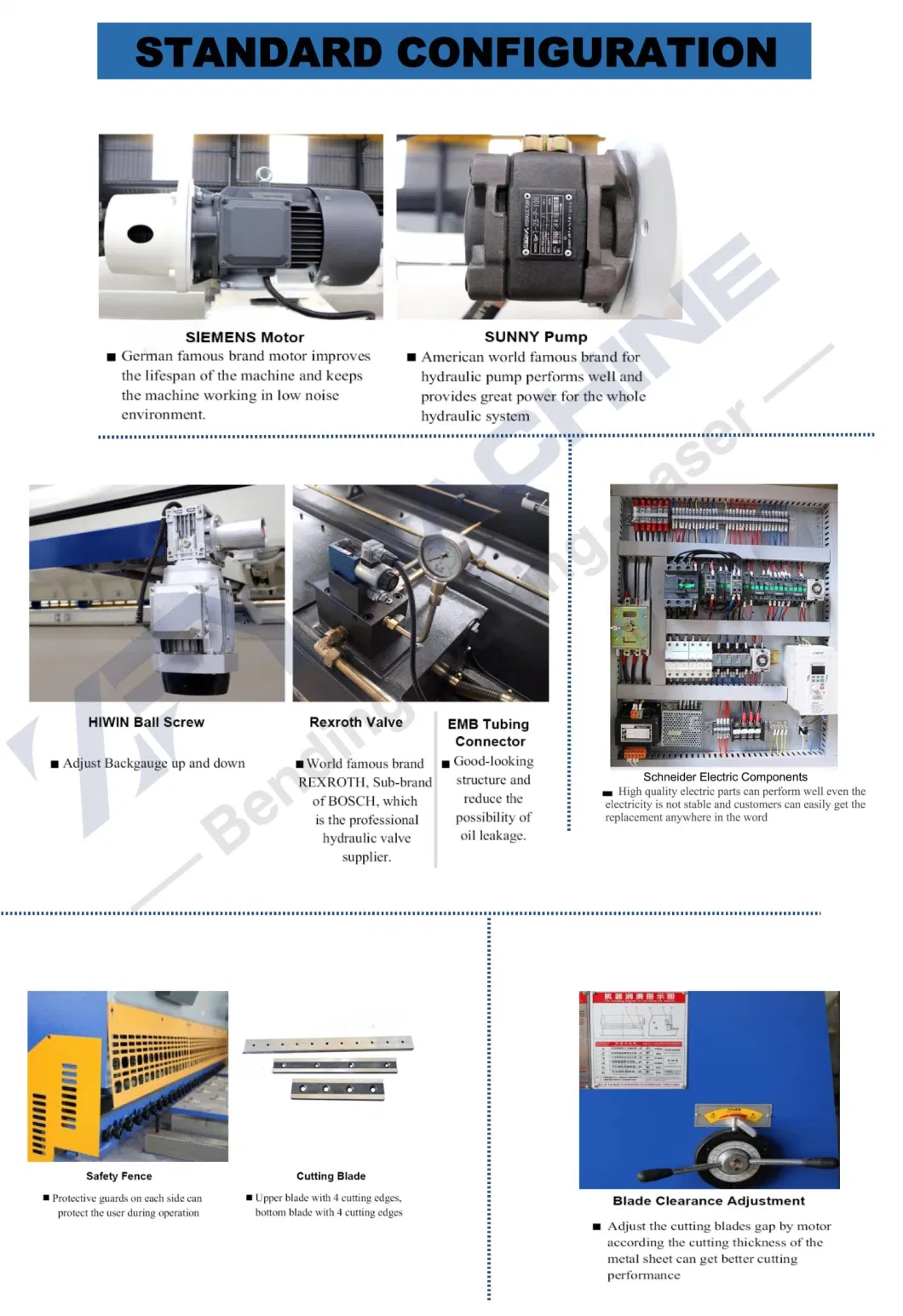 CE Standard Hydraulic Guillotine Shearing Machine, Nc Shear Model QC11y