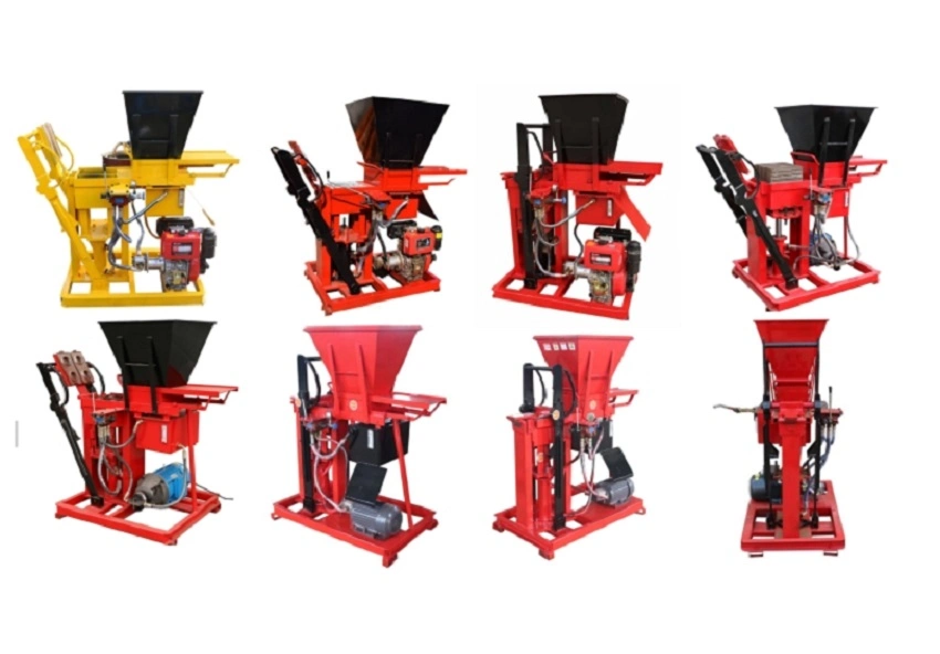 Lowest Price Eco 2-15 Hydraulic Press Compressed Earth Brick Press Machinery Price in Colombia