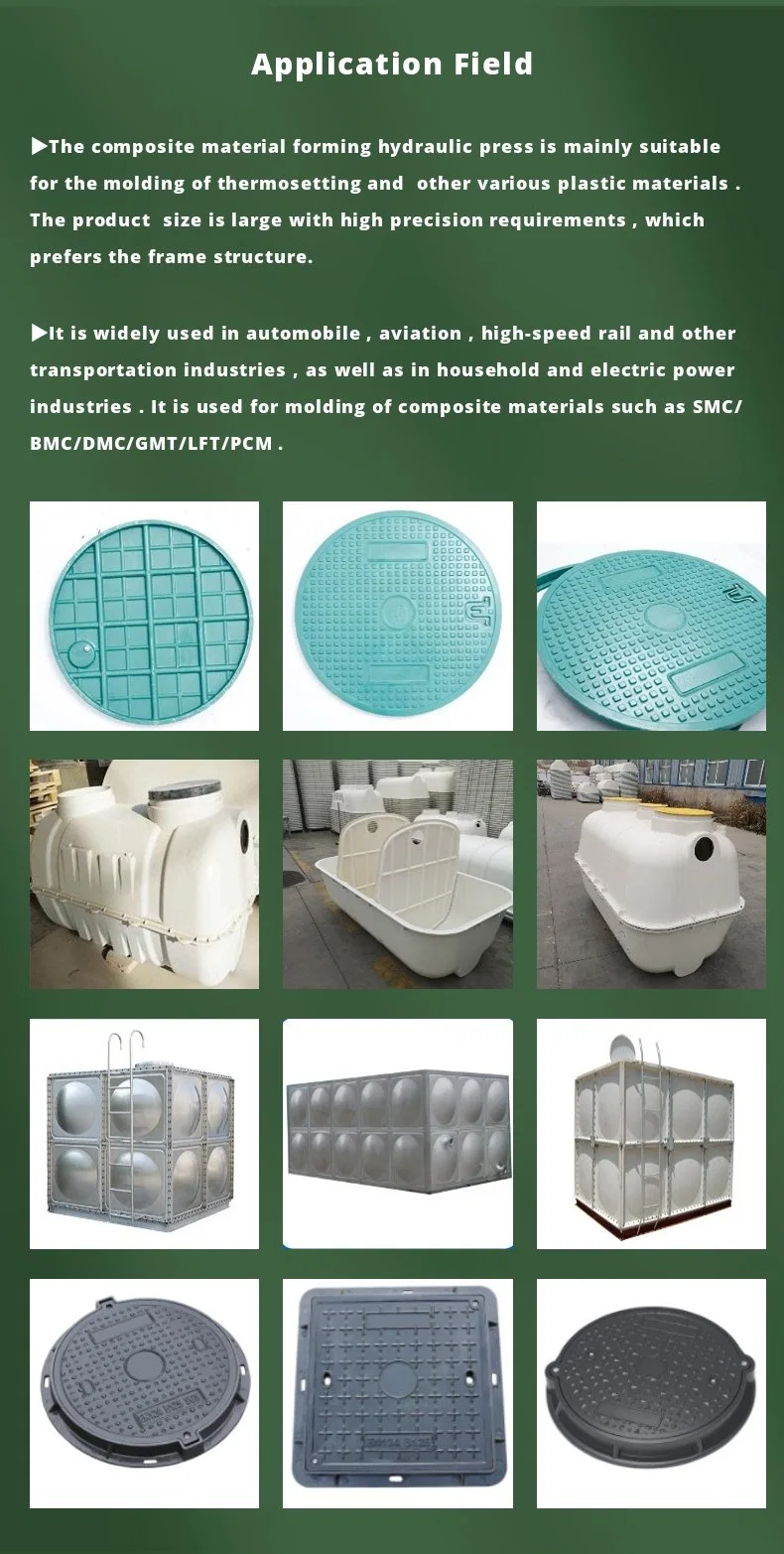 1000 Ton Composite Materials Servo Hydraulic Press for Automotive Parts H-Frame