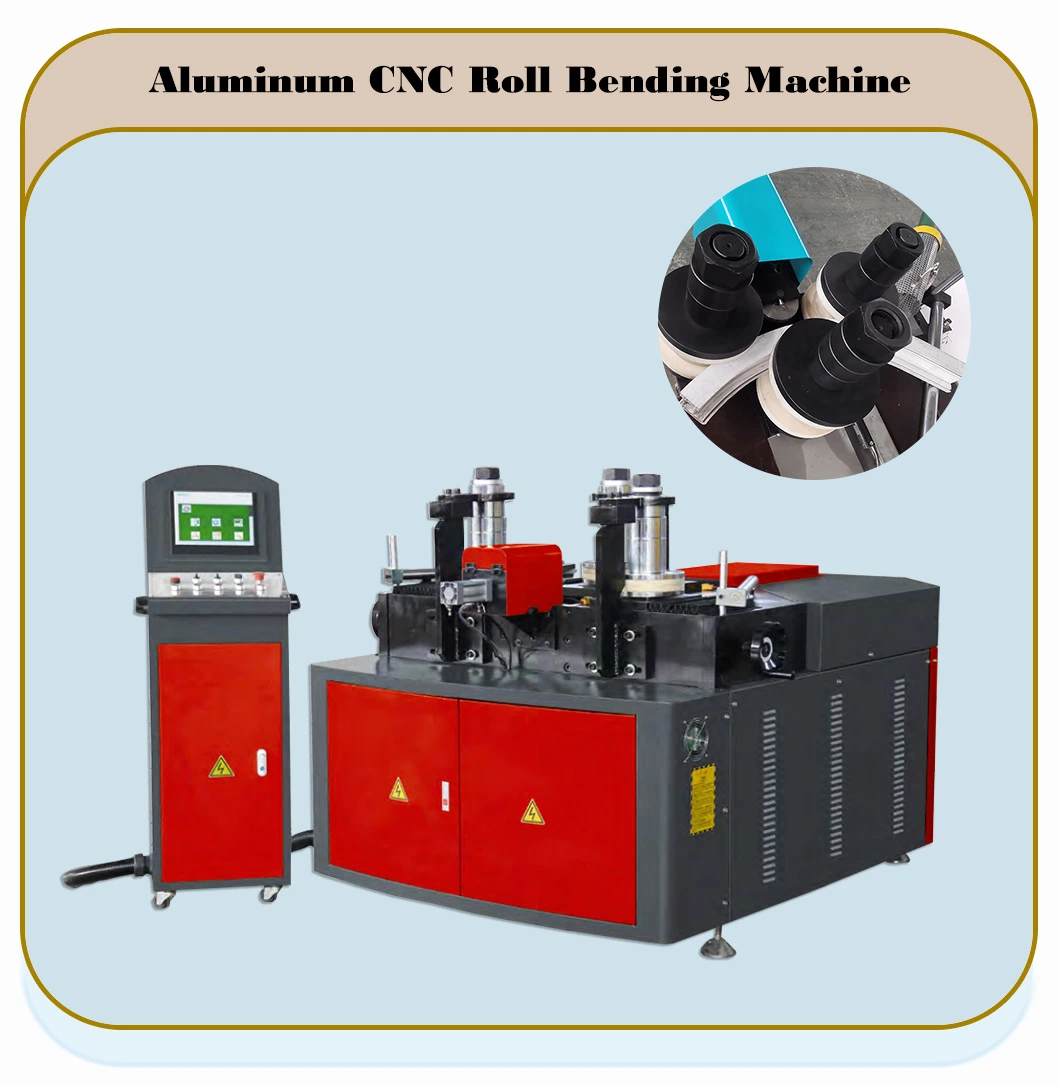 2024 Automatic 3 4 Axis CNC PVC UPVC Aluminum Profile Carbon Stainless Steel Pipe Tube Doors and Windows 40t 30t 25t 20t Roller Rolling Bending Machine