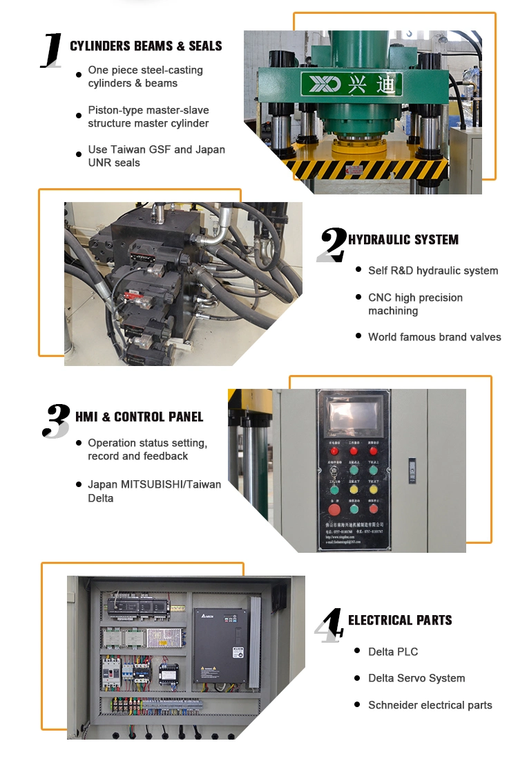 Xd 100, 200, 500, 1000 Ton Metal Gear Cogs Hydraulic Press Machine
