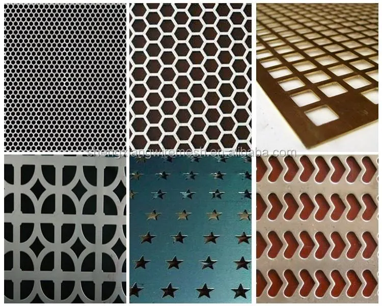 Low Carbon Steel Stainless Steel Punching Hole Decorative Perforated Metal Mesh Sheet Plate for Fencing