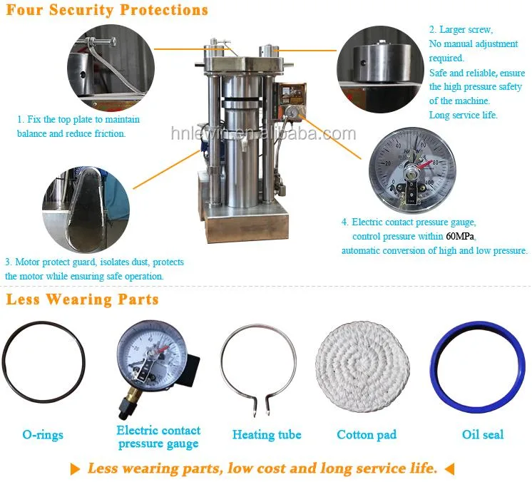 Automatic Hydraulic Cooking Edible Oil Making Machine Sesame Coconut Avocado Oil Extraction Peanut Linseed Oil Press Machine