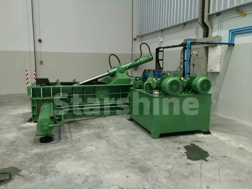 Beverage Cans Compactor Hydraulic Cotton Baler Scrap Baling Press for Metal Recycling Industry