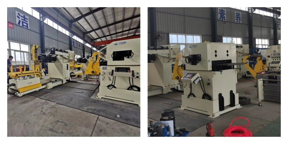 Auto Mechanical Power Press 3 in 1 Nc Leveler Feeder with Decoiler Straightener Feeder for Sheet Metal Stamping