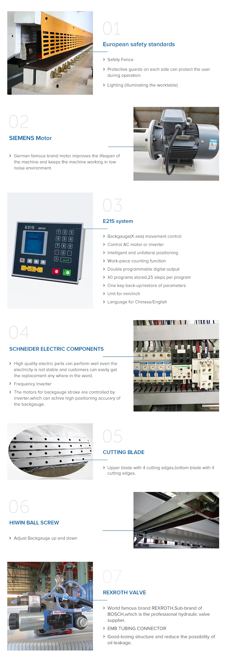 High Linearity Shear Sheet Metal Hydraulic Cutting Machine Price