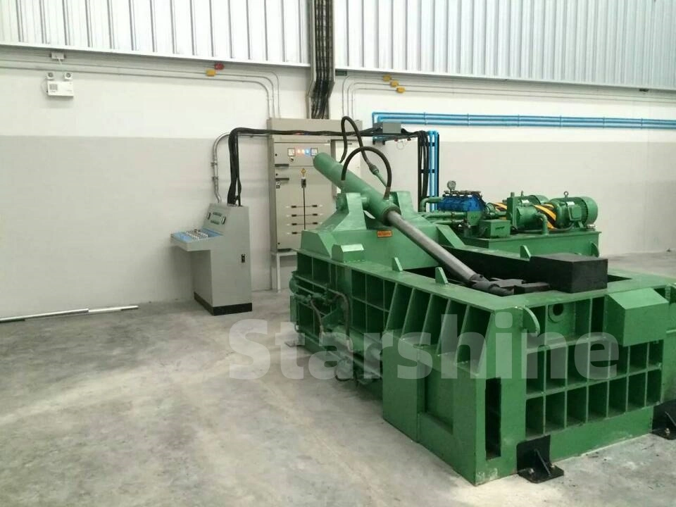 Beverage Cans Compactor Hydraulic Cotton Baler Scrap Baling Press for Metal Recycling Industry