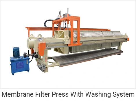 Automatic Industrial Hydraulic Sludge Chamber Filter Press with Washing system