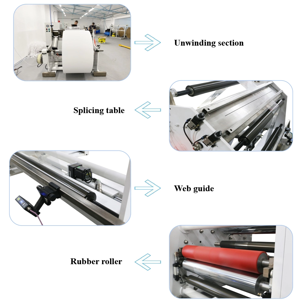 Automatic Soft Material Tape Longitudinal Shearing Surface Central Rewinder Slitting Machine